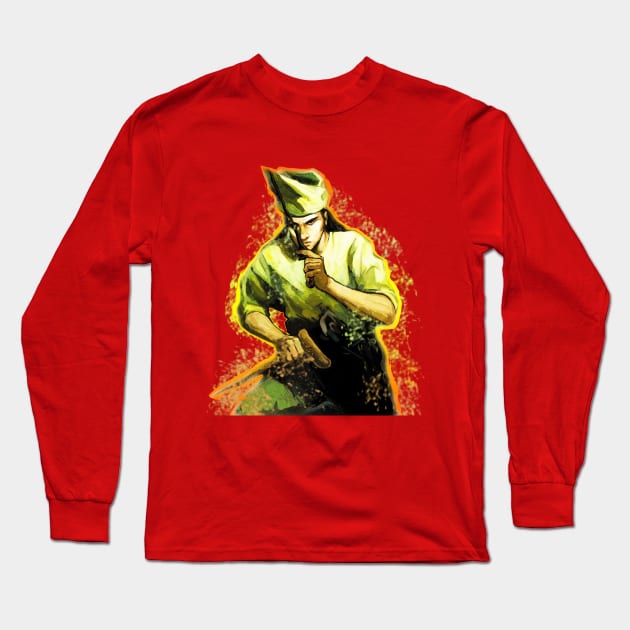 Pendekar - A Malay Warrior Long Sleeve T-Shirt by iQdesign